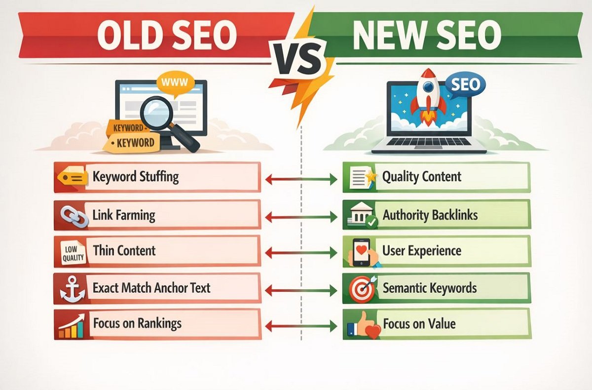 Old SEO VS New SEO