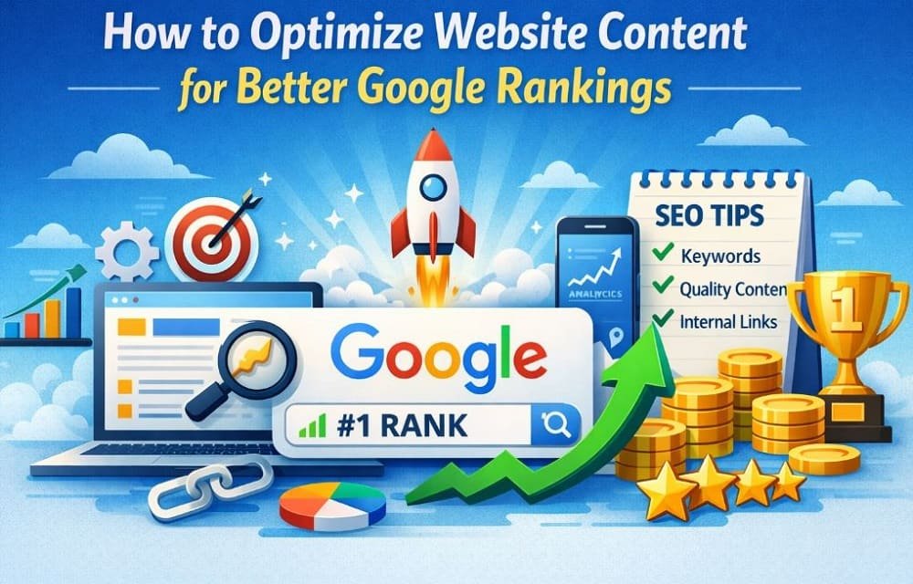 How to Optimize Website Content for better Google ranking?