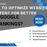 How to optimize Website content for better google ranking